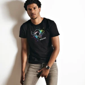 Camiseta Enck Básica Gola Redonda Lisa Preta 11