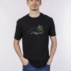 Camiseta Enck Básica Gola Redonda Lisa Preta 13