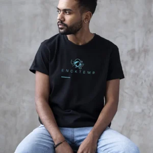 Camiseta Enck Básica Gola Redonda Lisa Preta 24